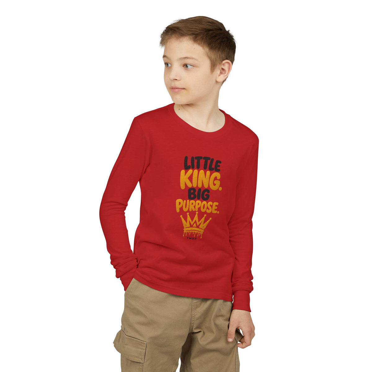 Little King. Big Purpose. Youth Long Sleeve Tee