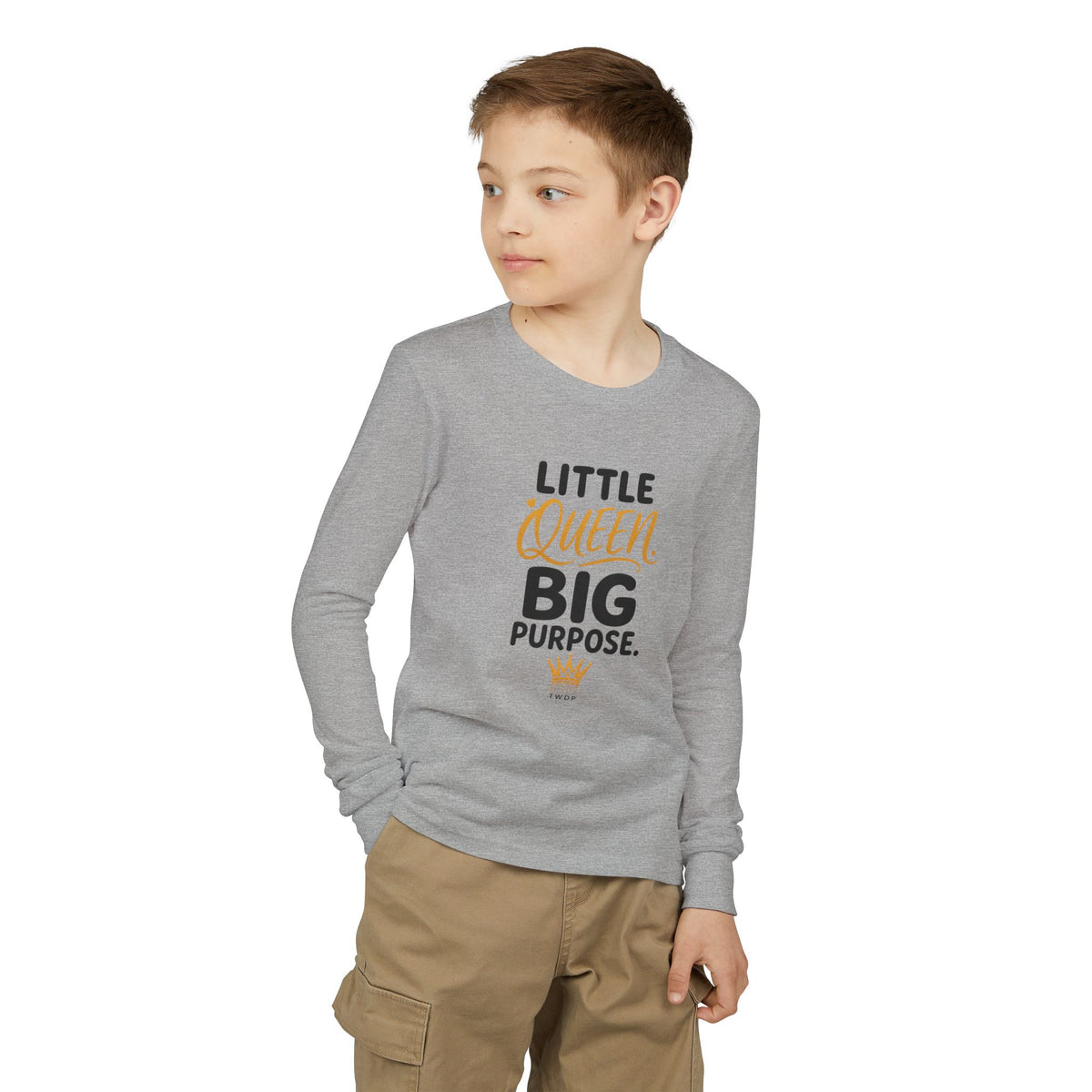 Little Queen Big Purpose Youth Long Sleeve Tee