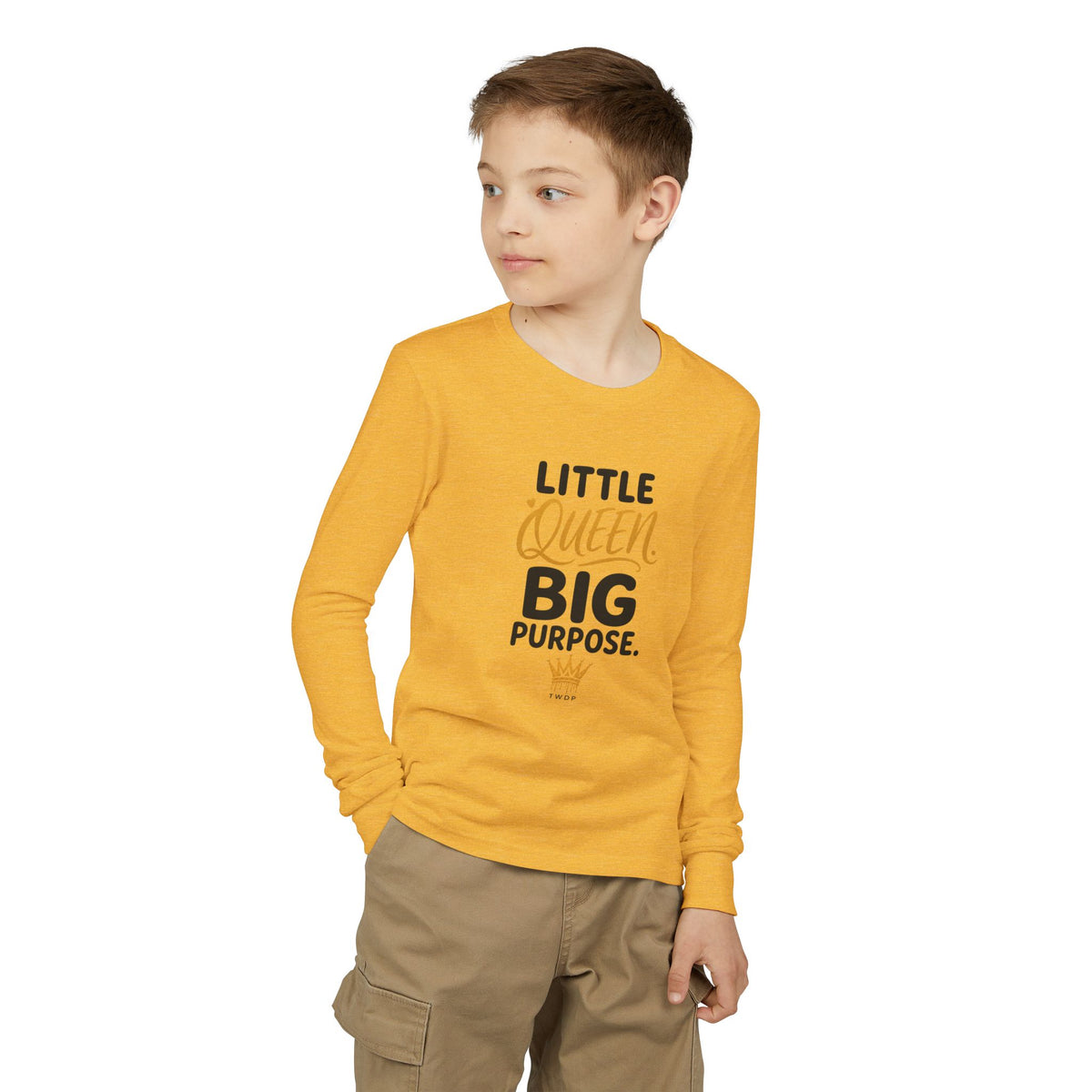 Little Queen Big Purpose Youth Long Sleeve Tee